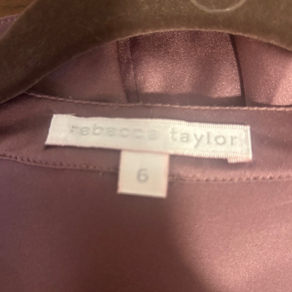 Rebecca Taylor mauve silk blouse - Picture 3 of 3